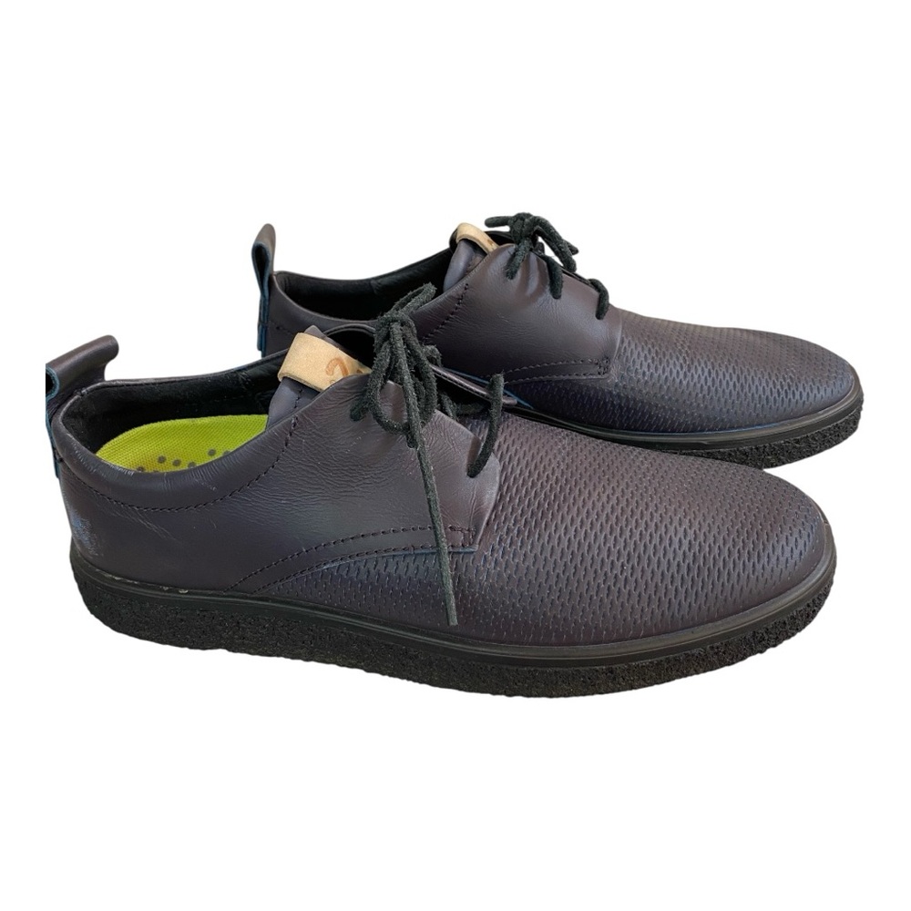Ecco Men's Crepetray Grey Leather Derbys